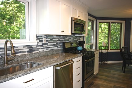 West Tisbury Martha's Vineyard vacation rental - Granite and stainless kitchen