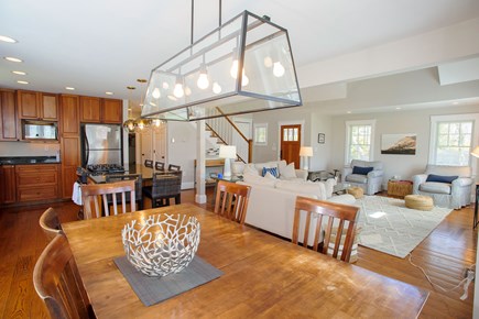 Edgartown Martha's Vineyard vacation rental - View of full room with kitchen