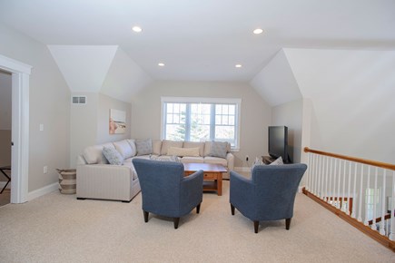 Edgartown Martha's Vineyard vacation rental - 2nd fl tv lounge with new fold-out queen couch