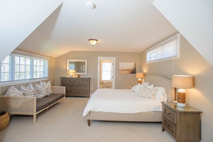 Edgartown Martha's Vineyard vacation rental - 2nd floor master br with king bed and ensuite bathroom