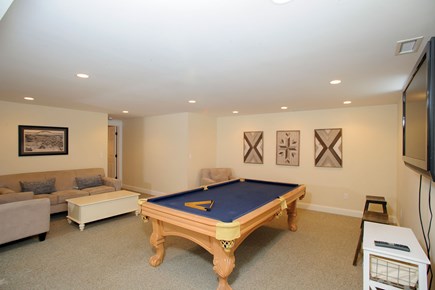 Edgartown Martha's Vineyard vacation rental - pool, darts, tv, refrigerator in basement