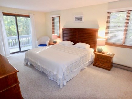 Oak Bluffs Martha's Vineyard vacation rental - King size bed in master bedroom with En suite shower and bathtub