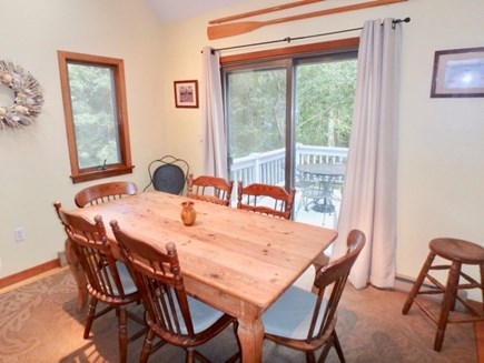 Oak Bluffs Martha's Vineyard vacation rental - Dining room with slider to deck