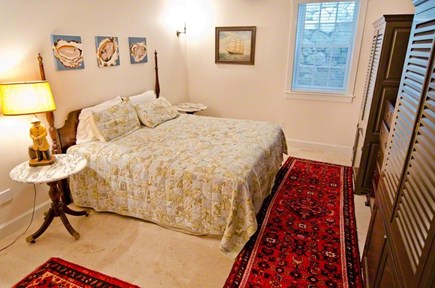 Vineyard Haven, Martha's Vineyard Martha's Vineyard vacation rental - King Bedroom #4 with en suite bathroom, marble tub/shower.