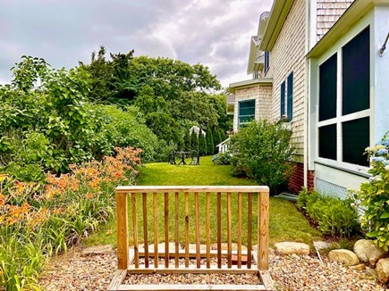 Edgartown Martha's Vineyard vacation rental - Bike Rack, Lilies and Side Yard