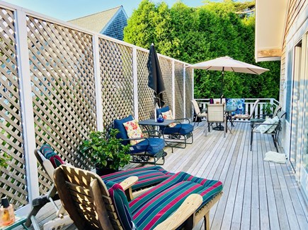 Edgartown Martha's Vineyard vacation rental - Back deck.