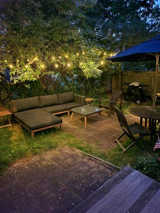 Oak Bluffs  Martha's Vineyard vacation rental - Cozy backyard, cedar outdoor shower, unobstructed Marina breeze