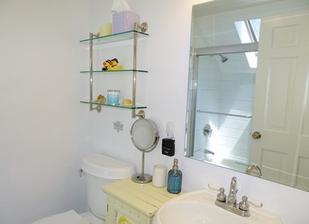 Oak Bluffs, East Chop Martha's Vineyard vacation rental - Master bath with shower, tub, skylight