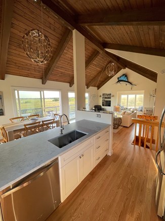 Katama-Edgartown, Katama Martha's Vineyard vacation rental - Open kitchen, living and dining all with wide open pastoral views