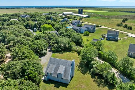 Katama-Edgartown, Katama Martha's Vineyard vacation rental - Our home is in the upper/middle portion of the picture w/the pool