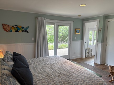 Aquinnah Martha's Vineyard vacation rental - Downstairs bedroom with walk out slider