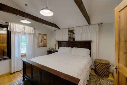 Edgartown Martha's Vineyard vacation rental - Master bedroom with king bed and bath entrance