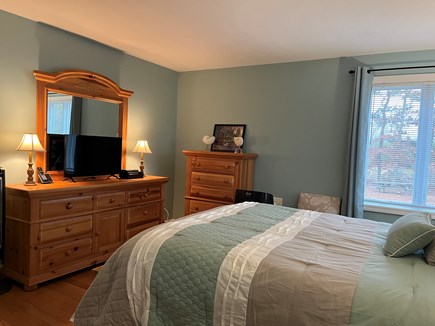 Edgartown Martha's Vineyard vacation rental - Downstairs Master Bedroom Furniture & TV