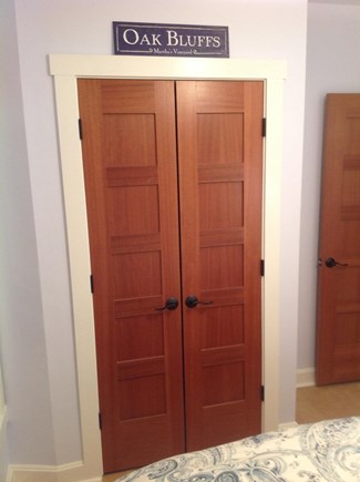 Oak Bluffs Martha's Vineyard vacation rental - Bedroom closet doors....all interior doors are mahogany.