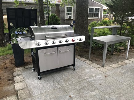 Oak Bluffs Martha's Vineyard vacation rental - Get cookin' on 6-burner gas grill or the Weber charcoal grill.