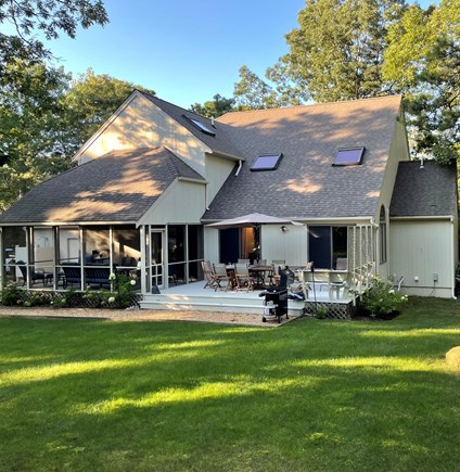 Oak Bluffs Martha's Vineyard vacation rental - Back of house with deck and screened in porch