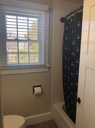 Oak Bluffs Martha's Vineyard vacation rental - Bathroom with subway tile.