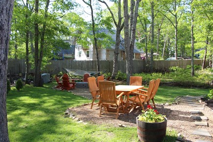 Vineyard Haven Martha's Vineyard vacation rental - Picnic table.  Grill up on deck.