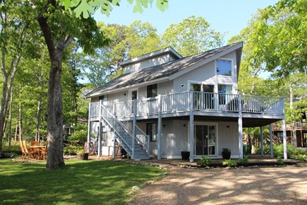 Vineyard Haven Martha's Vineyard vacation rental - Large deck, picnic and fire-it area to enjoy.  Plenty of parking.
