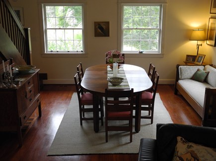 Chappaquiddick, Edgartown Martha's Vineyard vacation rental - Dining Room, dining at antique Stickly table for eight