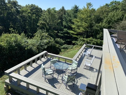 West Tisbury Martha's Vineyard vacation rental - Back deck of main house from Master 2nd floor
