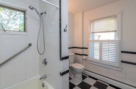 Oak Bluffs Martha's Vineyard vacation rental - Bathroom with tub and access from master and hallway and laundry