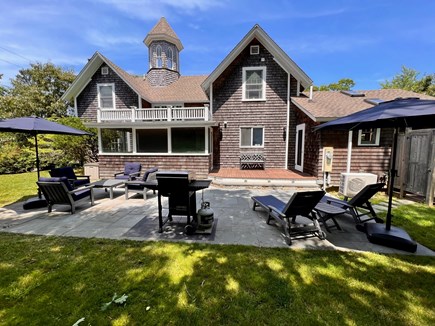 Oak Bluffs Martha's Vineyard vacation rental - Back of house with patio and grill