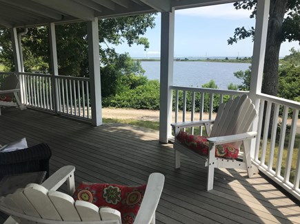 Oak Bluffs Martha's Vineyard vacation rental - Huge wraparound porch overlooking Farm Pond and Nantucket Sound.