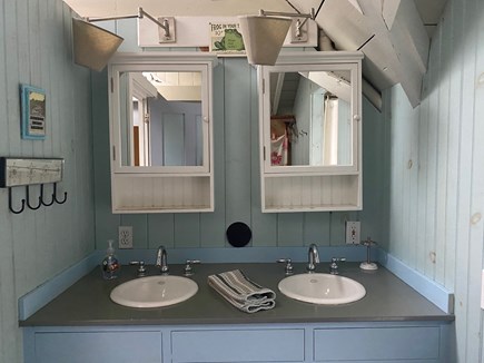 Oak Bluffs Martha's Vineyard vacation rental - Double vanity in upstairs bathroom.