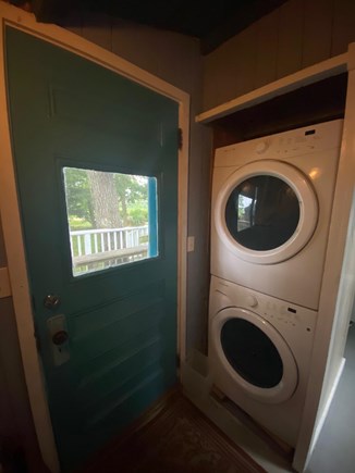 Oak Bluffs Martha's Vineyard vacation rental - Full-size stacked washer/dryer in back hall.
