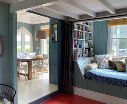 Oak Bluffs Martha's Vineyard vacation rental - Looking from study to dining. Reading nook/daybed for napping.