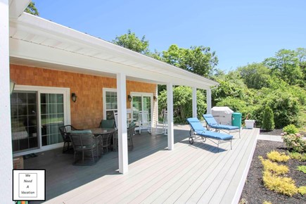 32 County Road, Oak Bluffs Martha's Vineyard vacation rental - More of the deck with plush lounge chairs