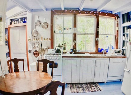 Vineyard Haven, Oak Bluffs  Martha's Vineyard vacation rental - Quaint kitchen features an updated version of the original.