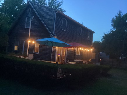 Edgartown Martha's Vineyard vacation rental - You can enjoy your evenings outside on our well lit deck.