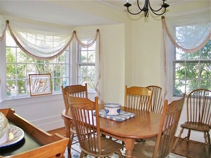 Edgartown Martha's Vineyard vacation rental - Bright living room has nice greenery outside the bay windows.