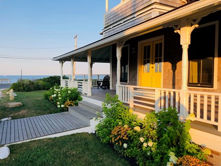 Oak Bluffs Martha's Vineyard vacation rental - Side porch with ocean views