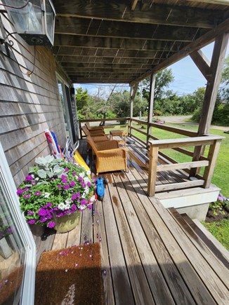 Oak Bluffs Martha's Vineyard vacation rental - Front deck after the rain