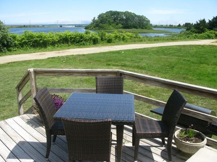 Oak Bluffs Martha's Vineyard vacation rental - Side Deck w/view of Farm Pond