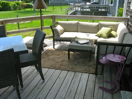 Oak Bluffs Martha's Vineyard vacation rental - Side Deck w/view of lawn