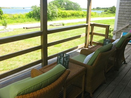 Oak Bluffs Martha's Vineyard vacation rental - Front Porch with Farm Pond View