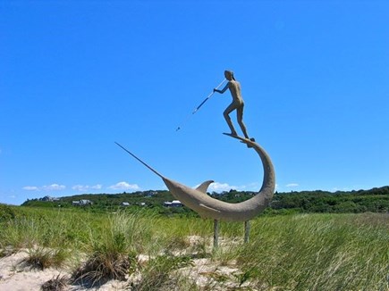 Chilmark Martha's Vineyard vacation rental - The famous Swordfish Harpooner Sculpture