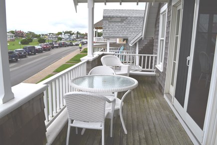 Oak Bluffs Martha's Vineyard vacation rental - Outside Seating Overlooking Ocean Park & Nantucket Sound