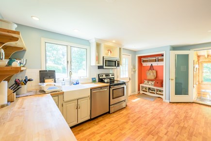 Oak Bluffs Martha's Vineyard vacation rental - View of open kitchen leading to the sunroom