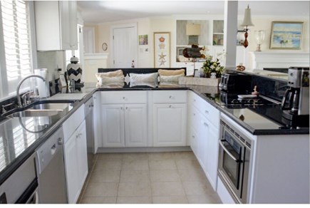 Oak Bluffs Martha's Vineyard vacation rental - Fully equipped chef's kitchen.Great Room w/French doors to pool.