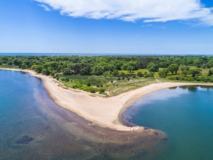 Chilmark, Tisbury Great Pond Martha's Vineyard vacation rental - The 4 kayaks and paddleboard are beached on abutting "Big Sandy"