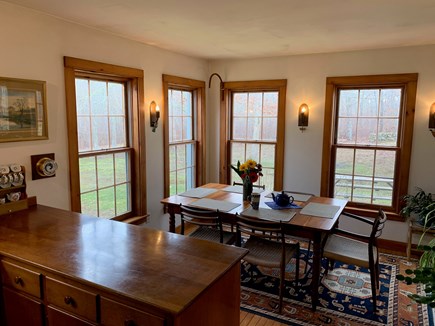 Chilmark Martha's Vineyard vacation rental - Light filled dining room that can seat 6-8