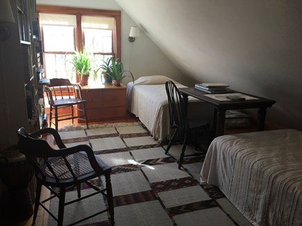 Chilmark Martha's Vineyard vacation rental - Second floor bedroom with two twin beds