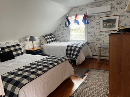 Edgartown Martha's Vineyard vacation rental - Charming bedroom with one queen bed and one twin bed