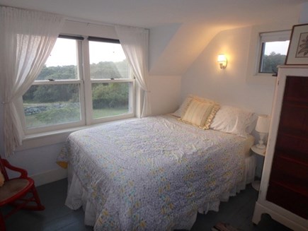 Chilmark Martha's Vineyard vacation rental - Another Queen bed on the second floor with view of pool and water
