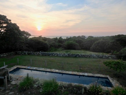 Chilmark Martha's Vineyard vacation rental - Second floor views of the sunset